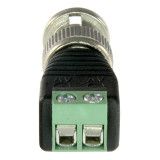 Conector BNC Macho con salida de 2 terminales