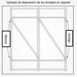 Soporte para panel solar suelo pared 10-80º