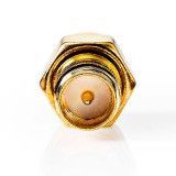 Adaptador SMA-RP Hembra a SMA Macho, Dorado
