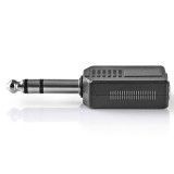 Adaptador Jack doble hembra 6,3mm. a Jack 6,3mm.