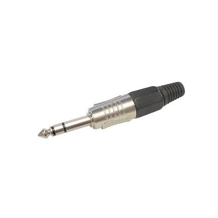 Jack Macho 6,3mm. Estereo - Metal