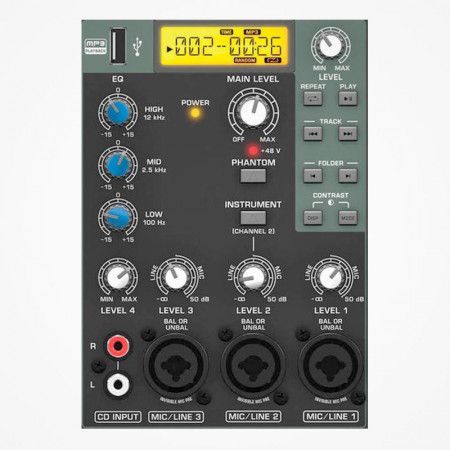 BEHRINGER EUROLIVE B207MP3 USB 150W