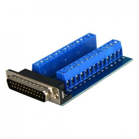 ADAPTADOR RS232 25 PIN A CLEMA. 8 / 16 canales