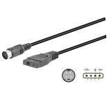 Adaptador Mini Din Hembra 4 PIN a Molex 3 PIN