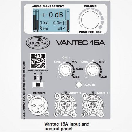 Altavoz Activo DAS VANTEC 15A 15"