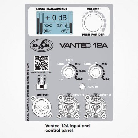 Altavoz Activo DAS VANTEC 12A 12"