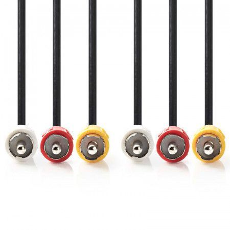 Conexión 3 RCA Macho - 3 RCA Macho 10 metros