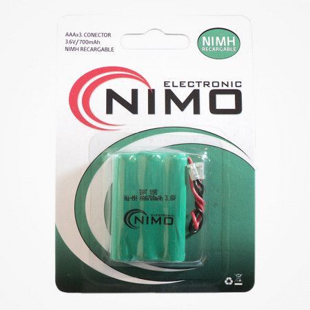 T207 Batería recargable teléfono 3,6V 3AAA
