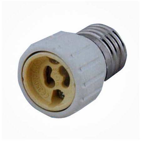 ADAPTADOR E27 MACHO A GU10 HEMBRA