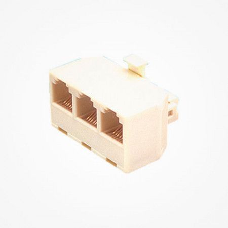 Distribuidor telefónico modular triple.