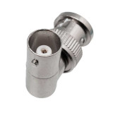 ADAPTADOR BNC MACHO A BNC HEMBRA - ACODADO