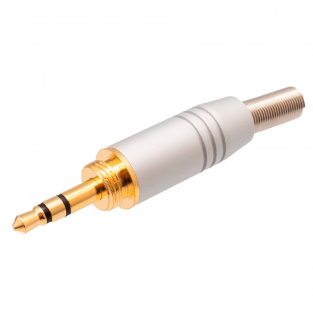 Jack Macho 3,5mm. Estereo - Metal con Rosca