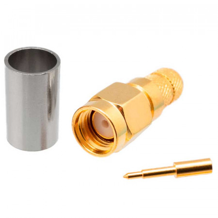 Conector SMA macho crimpar cable H155