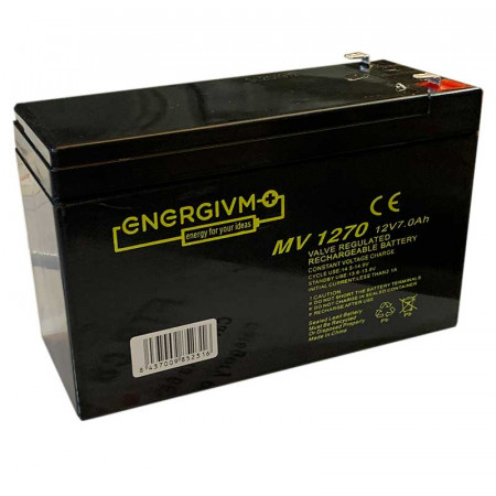 Batería de Plomo MV1270 ( 12V. / 7 Amp. )