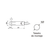 ELECTRO DH PILOTO LED MARILLO 12V