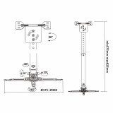Soporte videoproyector AISENS CP02TSRE-051