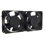 Ventilador doble 12 Cm. para armario Rack