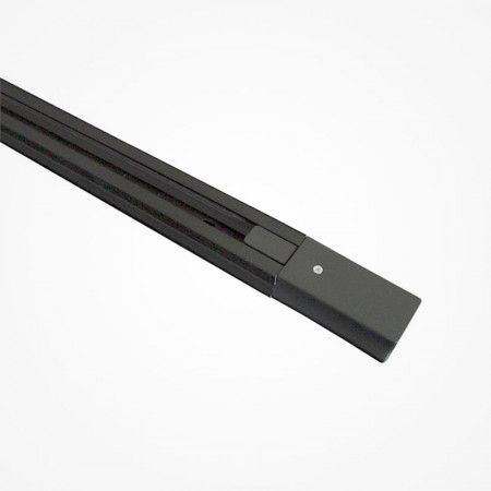 Guía Monofásica para Focos LED 1 Metro Negra