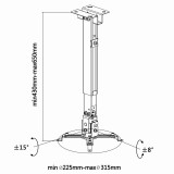 Soporte videoproyector AISENS CWP01TSE-047