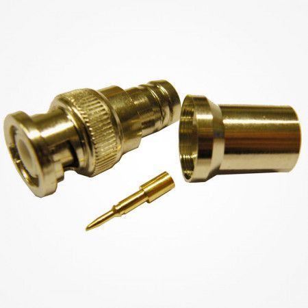 Conector BNC macho crimpar para cable RG-11/213