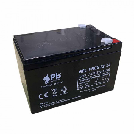 Bateria de Plomo (12V./14AMP.) GEL PBCG12-14