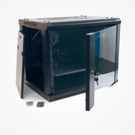 Armario RACK tipo mural 9U 60X45 con refrigeración