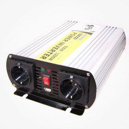 Inversor corriente Onda Pura 24/220V. 600/1200W