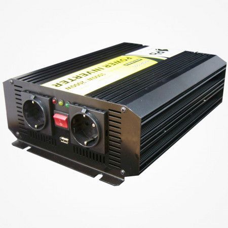 Inversor corriente Onda Pura 24/220V. 1000W USB