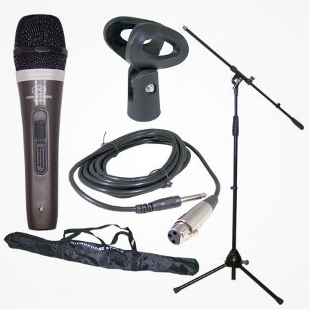 Set Micro + Cable 5 mts + Pie +Pinza TMS 109+BOLSA