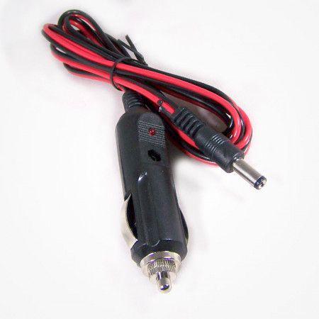 Conexión encendedor automóvil conector 2,1mm.