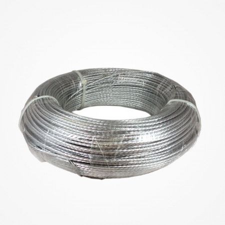 Alambre trenzado 3 mm galvanizado en 100 mts