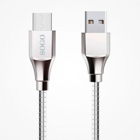 Cable Micro USB funda metálica 1 Metro