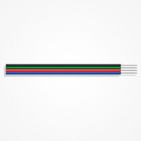 Cable plano cinta Led RGB 4 vias 24AWG 4x0.24m.m