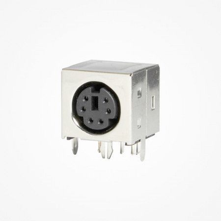 Conector Mini DIN hembra de chasis 6 pin