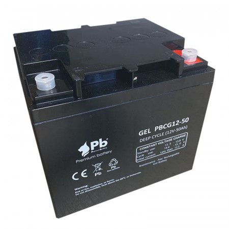 Batería de Plomo (12V. / 50 Amp.) Gel PBCG12-50