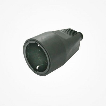Clavija Schuko Hembra de color Negro
