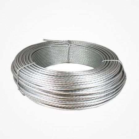 Alambre trenzado 4 mm galvanizado en 100 mts
