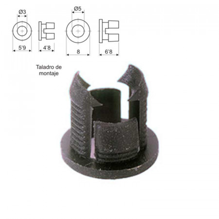 Soporte de led 5mm.