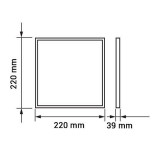 Panel Led de techo Superficie 22x22 - 18W - 4500K