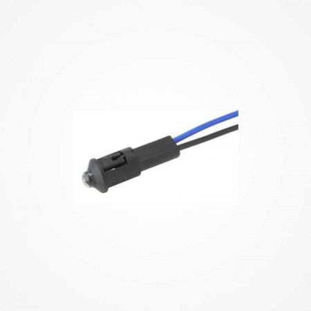 LED 8 mm. AZUL 220v., con cable y soporte