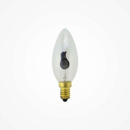 Bombilla vela efecto llama 230v 1,5w e14