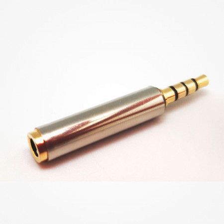 Adaptador cruzado 3.5mm 4C Hembra a 3.5mm 4C Macho