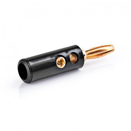 CONECTOR BANANA 4.5 mm MACHO AÉREO NEGRO