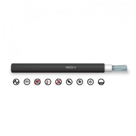Cable de alimentación Solar 6mm. Negro ( METRO )