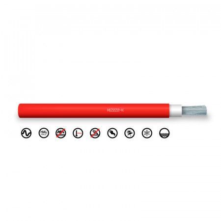 Cable de alimentación SOLAR 6mm. Rojo ( METRO )