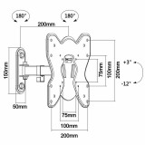 Soporte TV pared 23" a 42" AISENS WT42TSE-007
