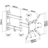 Soporte TV pared 13" a 42" AISENS WT42TSLE-011