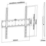 Soporte TV pared 32" a 55" AISENS WT55F-013