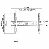 Soporte TV pared 37" a 70" AISENS WT70T-019