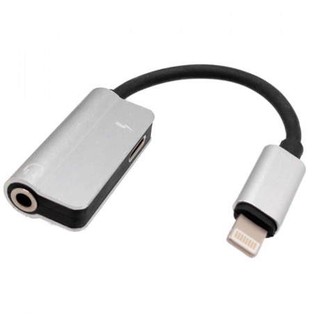 Cable adaptador de Lightning a jack 3.5+Lightning